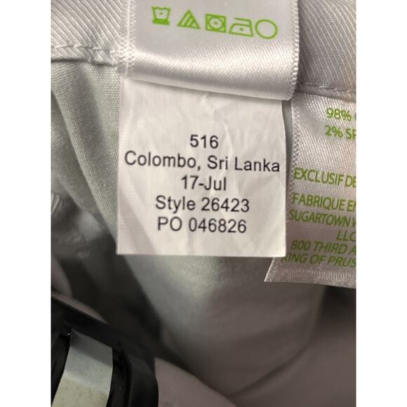 Lilly Pulitzer Pants Womens size‎ 0 Light Khaki Beige Stretch Trouser Basic - Picture 7 of 7